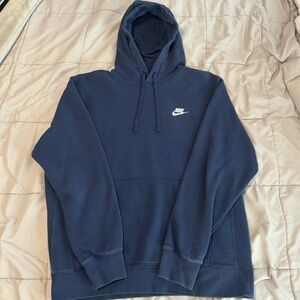 Nike Club Fleece Navy Hoodie